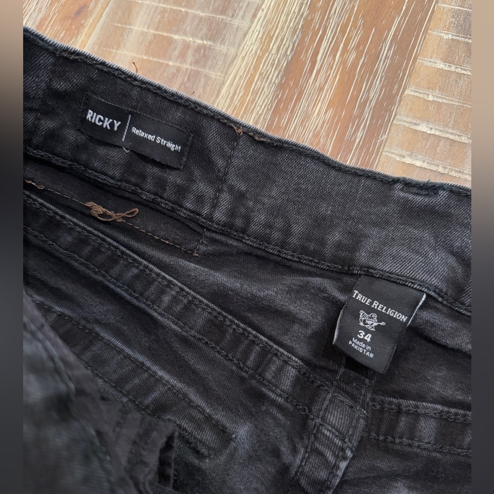 True Religion Ricky Relaxed Straight Size 34 - Picture 2 of 5